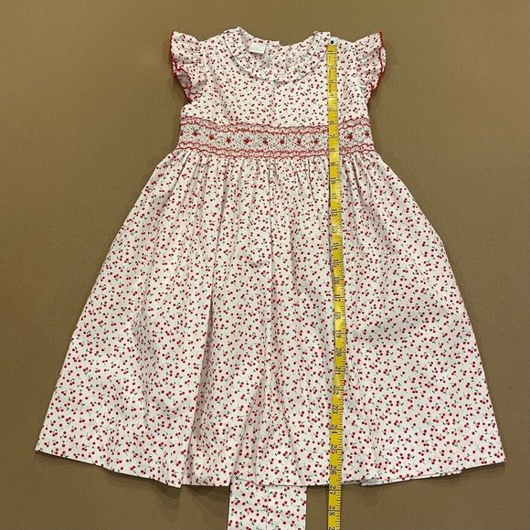 Edgehill Collection Smocked Cherry Print Dress Size 6 - Picture 13 of 13